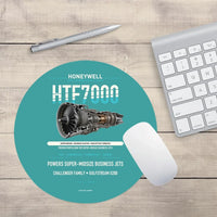 Thumbnail for HTF7000 design on turquoise round mouse pad