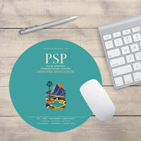 Thumbnail for Palm Springs International Airport (PSP) design on turquoise round mouse pad