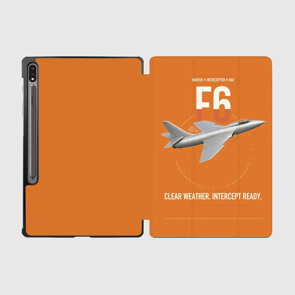 Hawker Hunter F6 design on orange samsung tablet tablet case