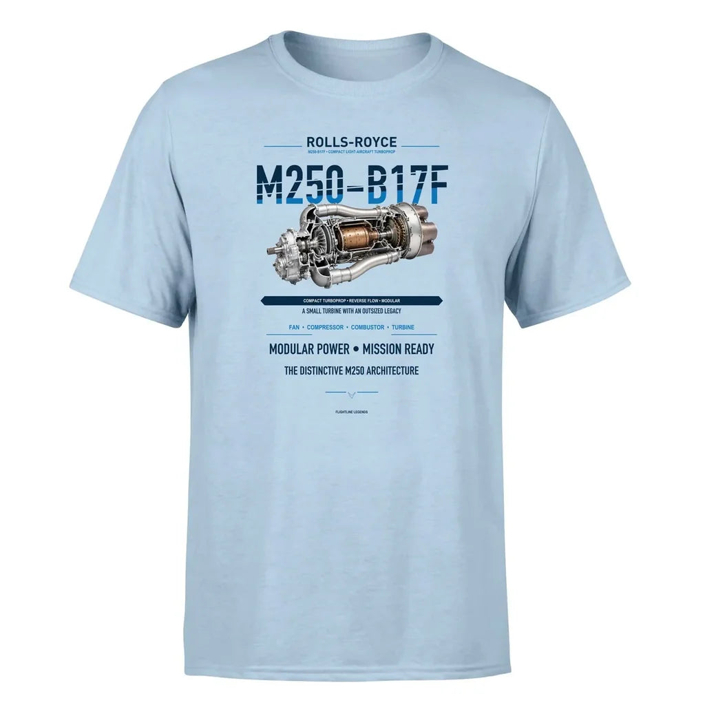 M250-B17F design on light blue single side