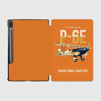 Thumbnail for Curtiss P-6E Hawk design on orange samsung tablet tablet case