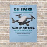 Thumbnail for DJI Spark vertical canvas print - no frame - light blue background