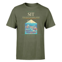 Thumbnail for Sitka Rocky Gutierrez Airport (SIT) T-Shirt single-side front print in Green Army | sitka-rocky-gutierrez-airport-sit-double-side-t-shirt