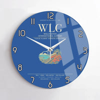 Thumbnail for Wellington International Airport WLG Wall-Clock No-Frame - Blue