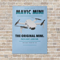 Thumbnail for DJI Mavic Mini vertical canvas print - no frame - light blue background