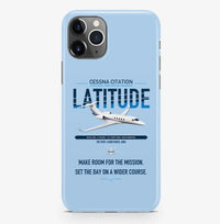 Thumbnail for Cessna Citation Latitude design on light blue magsafe iphone case, for iPhone Pro Max