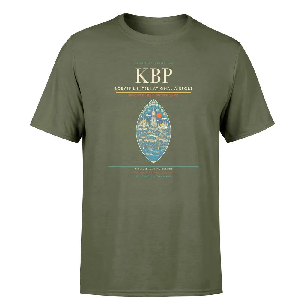Kyiv Airport (KBP) Premium T-Shirt Green Army