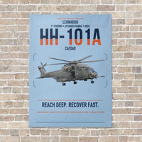 Thumbnail for Leonardo HH-101A Caesar vertical canvas print - no frame - light blue background