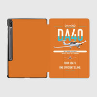 Thumbnail for Diamond DA40 design on orange samsung tablet tablet case