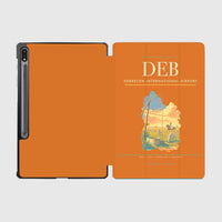 Thumbnail for Debrecen International Airport (DEB) design on orange samsung tablet tablet case
