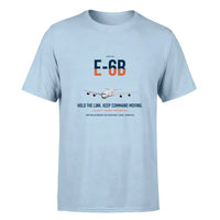 Thumbnail for E-6B Mercury design on light blue double-side t-shirt, single-side print