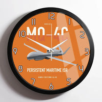 Thumbnail for MQ-4C Triton IFC-4 design on orange framed wall clock