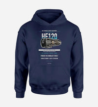 Thumbnail for HF120 design on navy blue hoodie single side