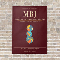 Thumbnail for Sangster International Airport MBJ - Canvas Framed - Dark Red
