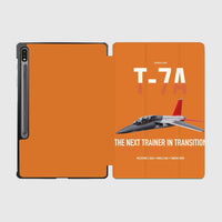 Thumbnail for T-7A Red Hawk design on orange samsung tablet tablet case