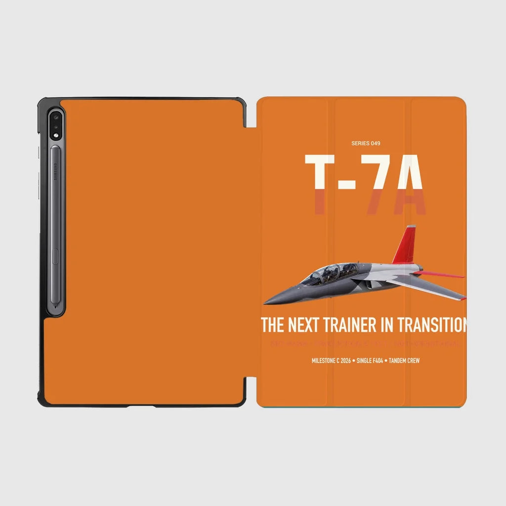 T-7A Red Hawk design on orange samsung tablet tablet case