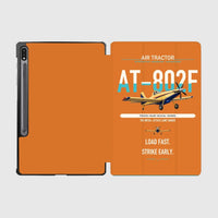 Thumbnail for Air Tractor AT-802F design on orange samsung tablet tablet case