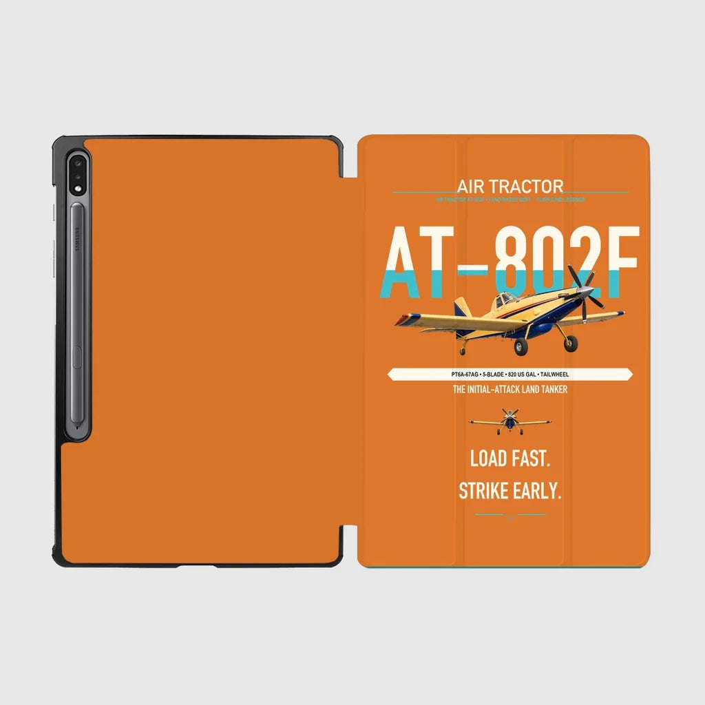 Air Tractor AT-802F design on orange samsung tablet tablet case
