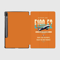 Thumbnail for Embraer E190-E2 design on orange samsung tablet tablet case