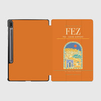 Thumbnail for Fes (FEZ) design on orange samsung tablet tablet case