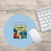 Thumbnail for VINTAGE G4344 - The Avalanche Watch - Designed Mouse Pads design on lightblue round
