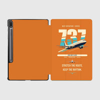 Thumbnail for Boeing 737-400 Classic design on orange samsung tablet tablet case