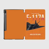 Thumbnail for F-117A Nighthawk design on orange samsung tablet tablet case