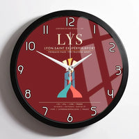 Thumbnail for Lyon-Saint Exupery Airport LYS Wall-Clock Framed - Dark Red