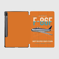 Thumbnail for F-86F Sabre design on orange samsung tablet tablet case