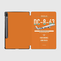 Thumbnail for Douglas DC-8-63 design on orange samsung tablet tablet case