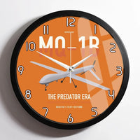 Thumbnail for MQ-1B Predator design on orange framed wall clock