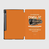 Thumbnail for CFM56-5C design on orange samsung tablet tablet case