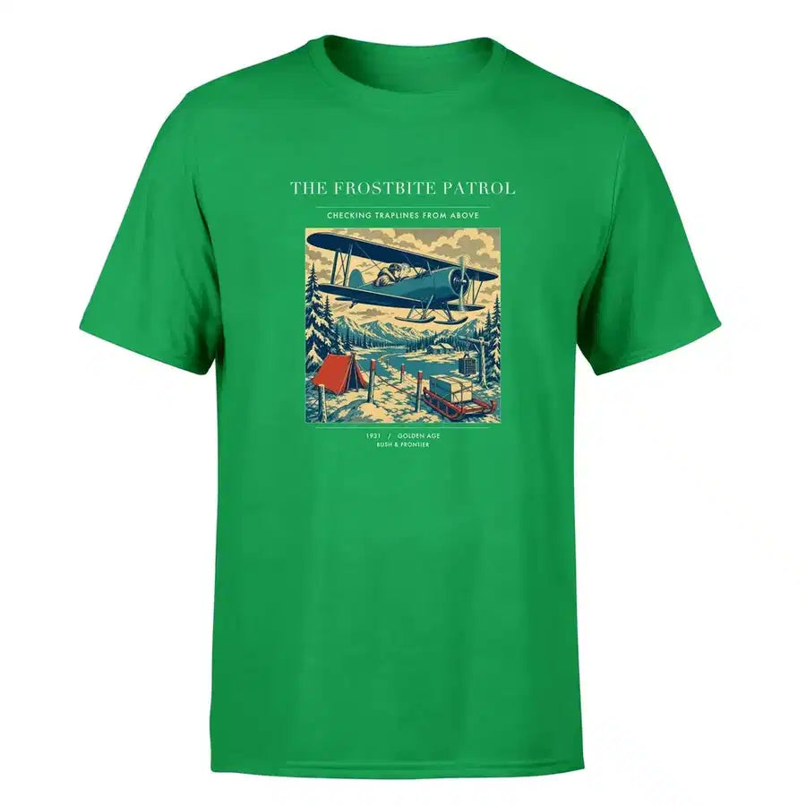 VINTAGE G4290 - The Frostbite Patrol - Premium T-Shirt design on green premium t shirt