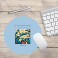 Thumbnail for VINTAGE G4393 - The Storm Chaser's Notebook - Designed Mouse Pads design on lightblue round