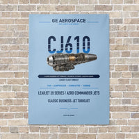 Thumbnail for CJ610 vertical canvas print - no frame - light blue background