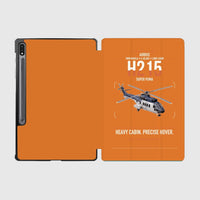 Thumbnail for Airbus H215 design on orange samsung tablet tablet case