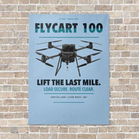 Thumbnail for DJI FlyCart 100 vertical canvas print - no frame - light blue background