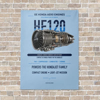 Thumbnail for HF120 vertical canvas print - no frame - light blue background