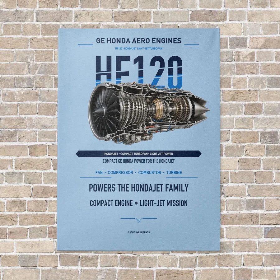 HF120 vertical canvas print - no frame - light blue background