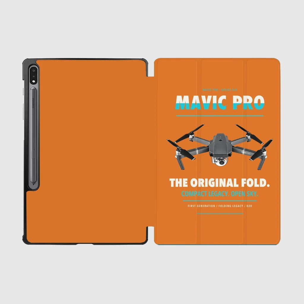 DJI Mavic Pro design on orange samsung tablet tablet case
