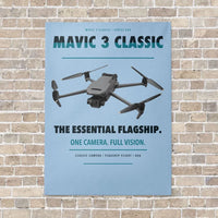 Thumbnail for DJI Mavic 3 Classic vertical canvas print - no frame - light blue background