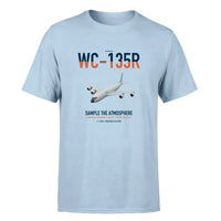 Thumbnail for WC-135R Constant Phoenix design on light blue double-side t-shirt, single-side print