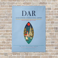 Thumbnail for Julius Nyerere International Airport DAR vertical canvas print - no frame - light blue background