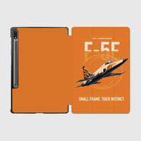 Thumbnail for F-5E Tiger II design on orange samsung tablet tablet case