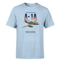 Thumbnail for Messerschmitt Me 262A-1a design on light blue t-shirt, single-side print