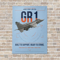 Thumbnail for SEPECAT Jaguar GR1 vertical canvas print - no frame - light blue background