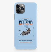 Thumbnail for Boeing CH-47D design on light blue magsafe iphone case, for iPhone Pro Max