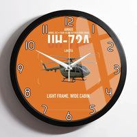 Thumbnail for Airbus UH-72A Lakota design on orange framed wall clock