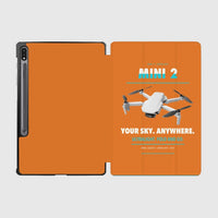 Thumbnail for DJI Mini 2 design on orange samsung tablet tablet case
