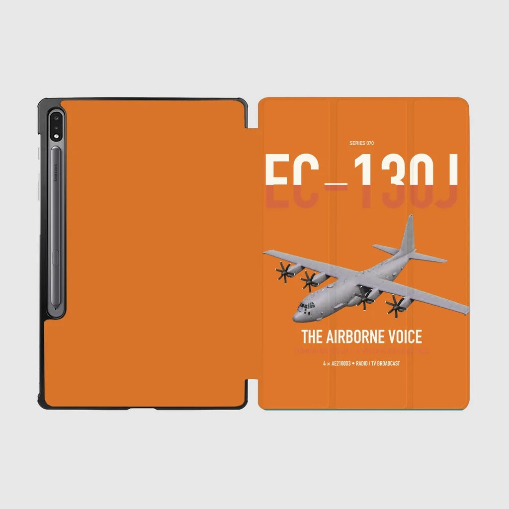 EC-130J Commando Solo III design on orange samsung tablet tablet case